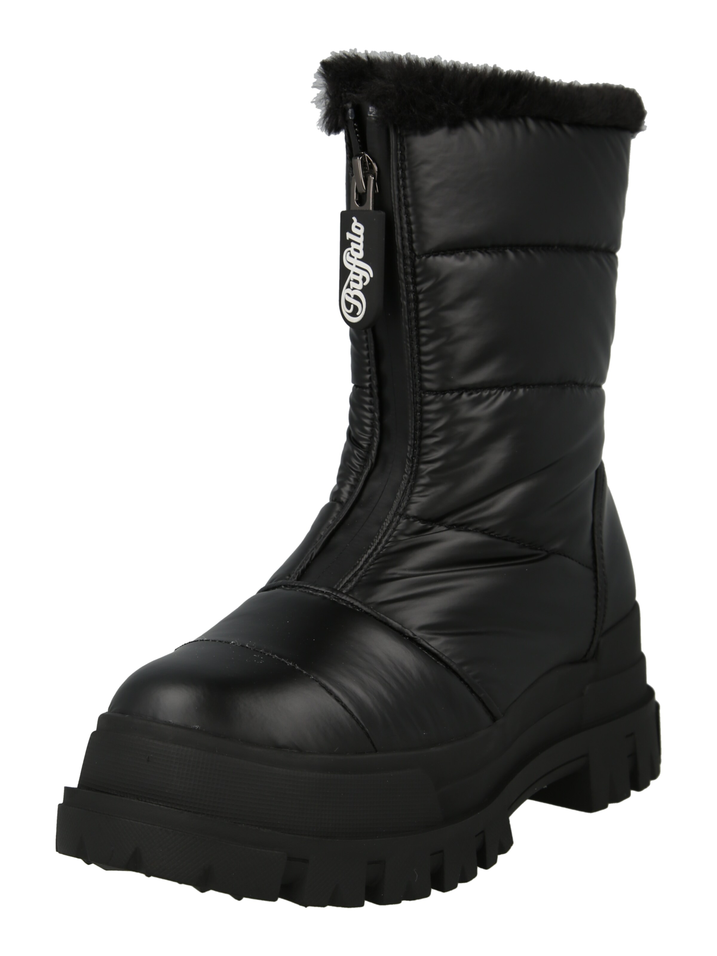 BUFFALO Snowboots &#x27;Aspha&#x27; in Zwart: voorkant
