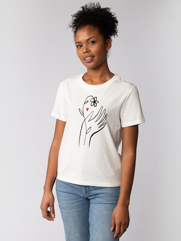 Watapparel Shirt 'Self Love' in White: front