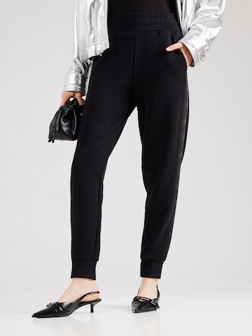 GUESS Tapered Pants 'NEW VICTOIRE' in Black: front