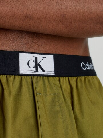 Calvin Klein UnderwearPidžama hlače - zelena boja