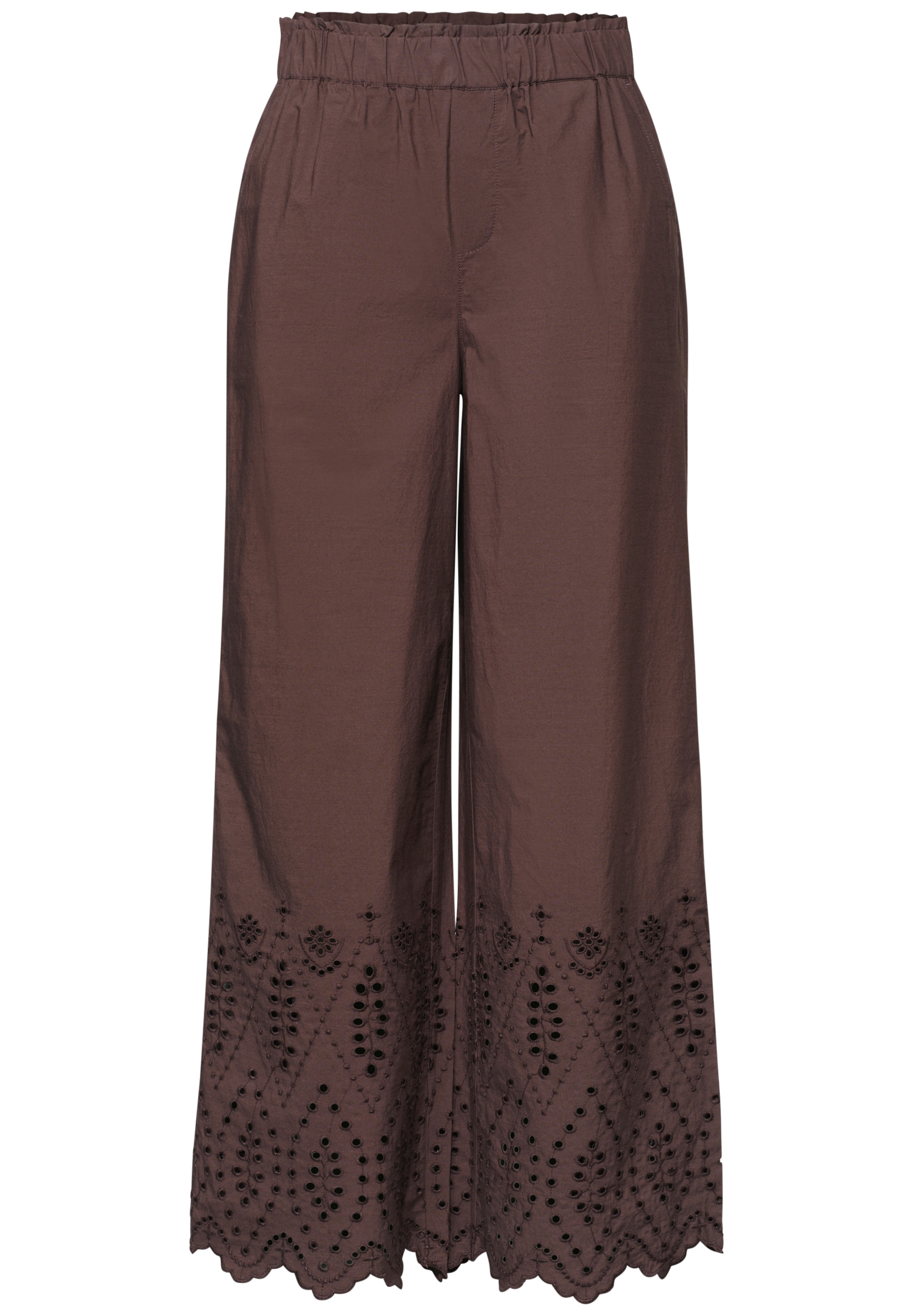 STREET ONE Loosefit Hose in Braun: Vorderseite