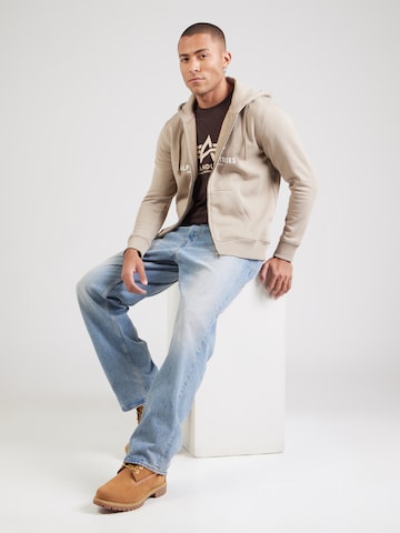 ALPHA INDUSTRIES Sweatvest in Beige