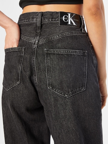 Calvin Klein Jeans Zvonové kalhoty Džíny – černá