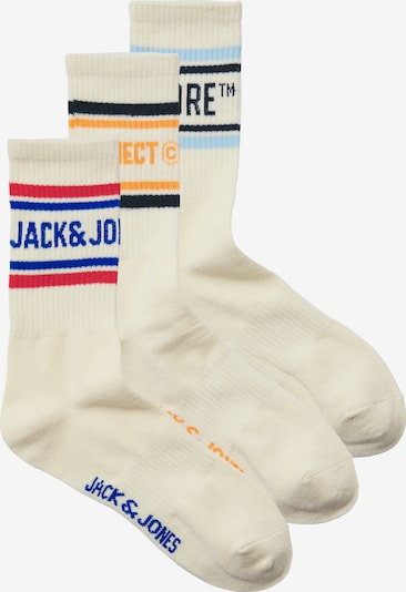 JACK & JONES Čarape 'JACMADRID' u boja pijeska / plava / noćno plava / narančasta, Pregled proizvoda