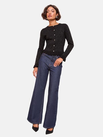 Friends Like These Gebreid vest in Zwart: voorkant