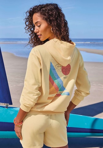BENCH Sweatshirt in Yellow: front
