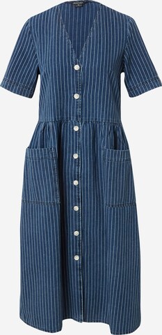 Robe-chemise Monki en bleu : devant