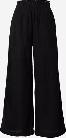 GAP Wide leg Trousers 'GAUZE' in Black: front