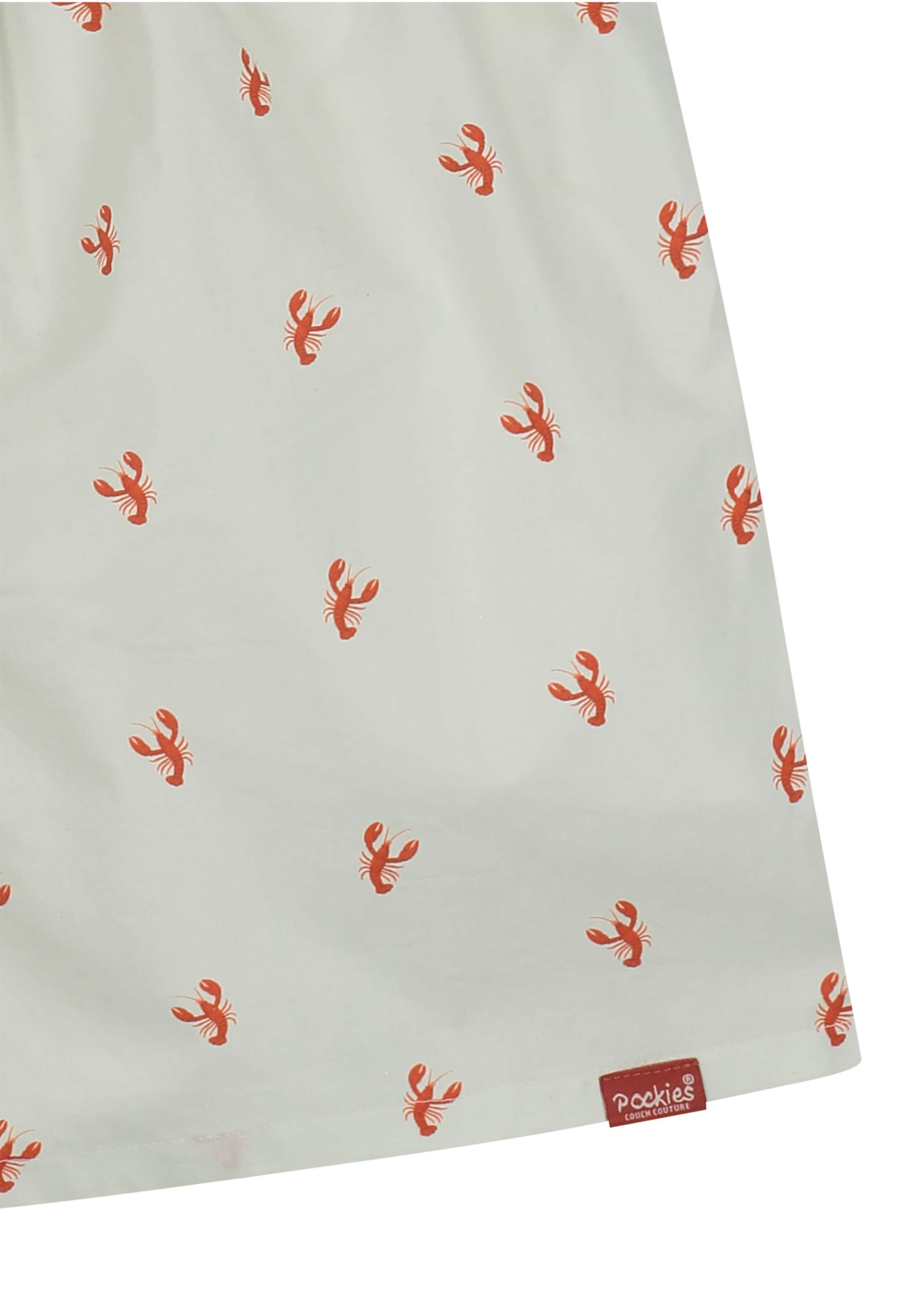 Pockies Boxerky 'Lobster' – bílá