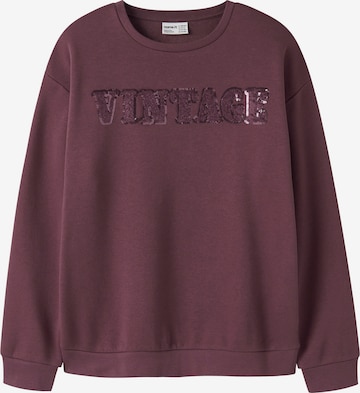 NAME IT Sweatshirt 'NKFRandu' in Purple: front