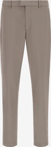 Coupe slim Pantalon chino 'B Tech' Boggi Milano en gris : devant