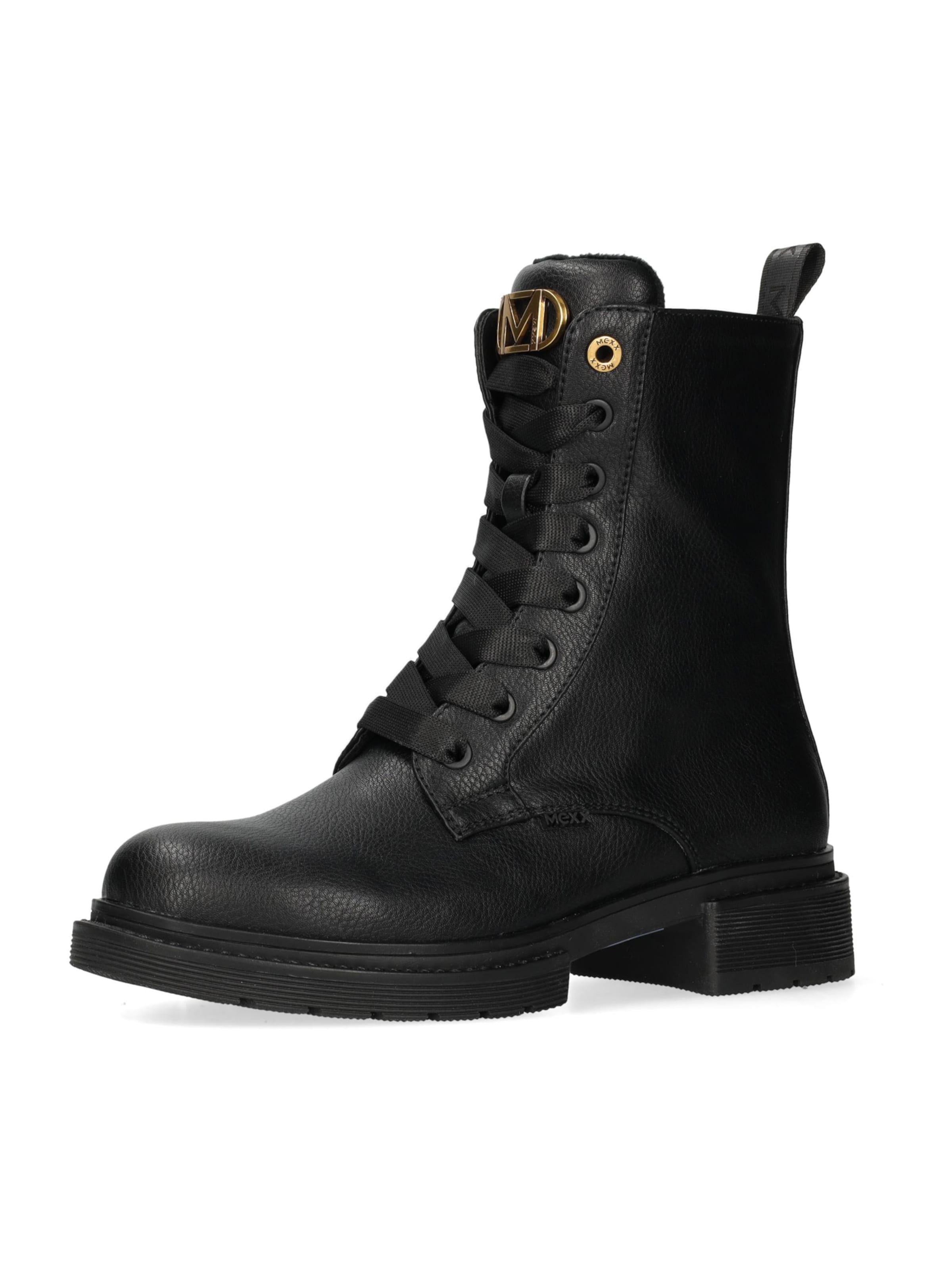 MEXX Snørestøvletter 'Holea' i sort: forside