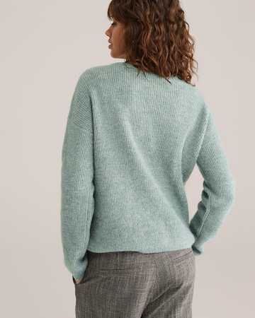 WE Fashion Gebreid vest in Groen