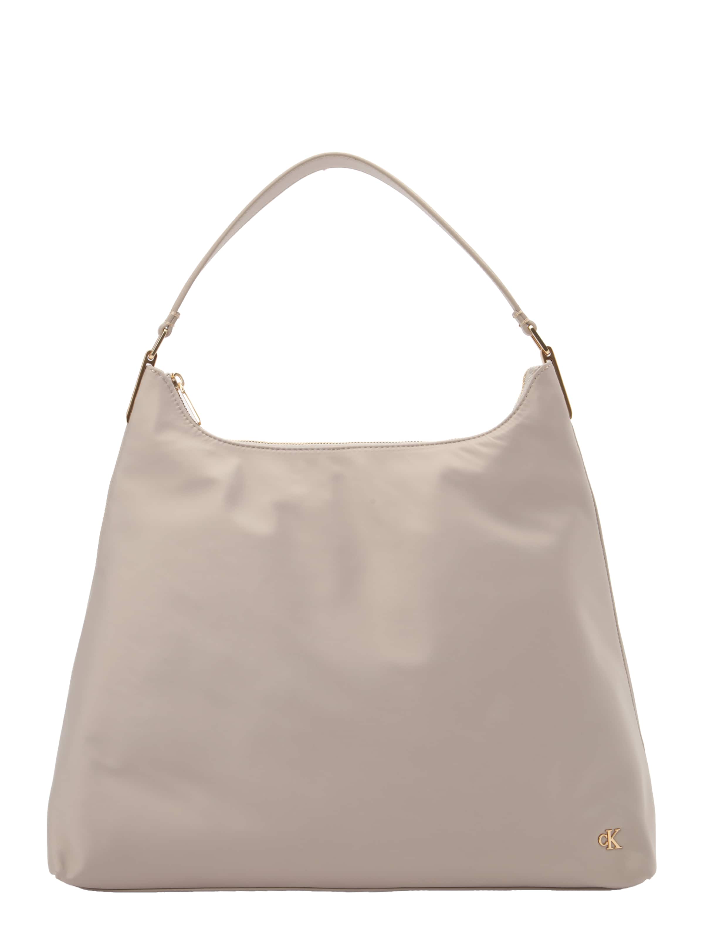 Sac bandoulière Calvin Klein Jeans en beige : devant