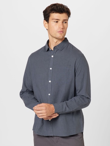 Cotton On Regular fit Overhemd 'ASHBY' in Grijs: voorkant