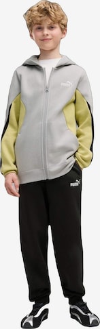 Giacca di felpa 'Puma Ess Block Full-zip Sweat Suit B' di PUMA in grigio: frontale