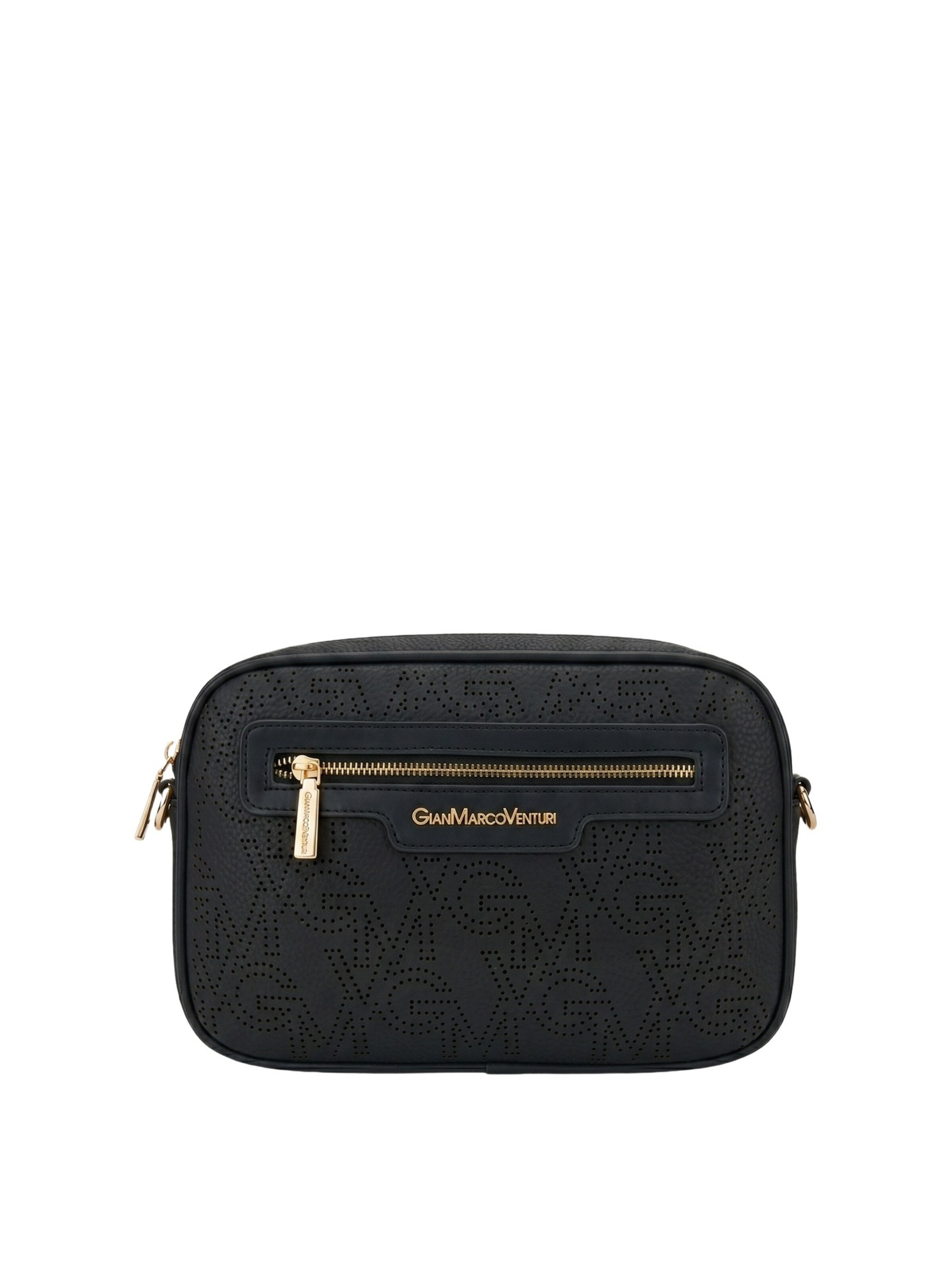 Borsa a tracolla 'Borsa a Tracolla Donna Gianmarco Venturi Ecopelle 27x19x11' di GianMarco Venturi in blu: frontale