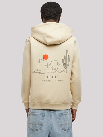 F4NT4STIC Sweatshirt 'Escape Discover the World Savannah Minimalistic' in Beige