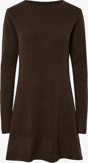 Megzta suknelė 'PCJunna' iš PIECES, spalva – tamsiai ruda, Prekių apžvalga