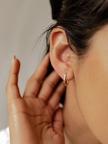Hey Happiness Ohrringe 'Dome Hoop' in Gold
