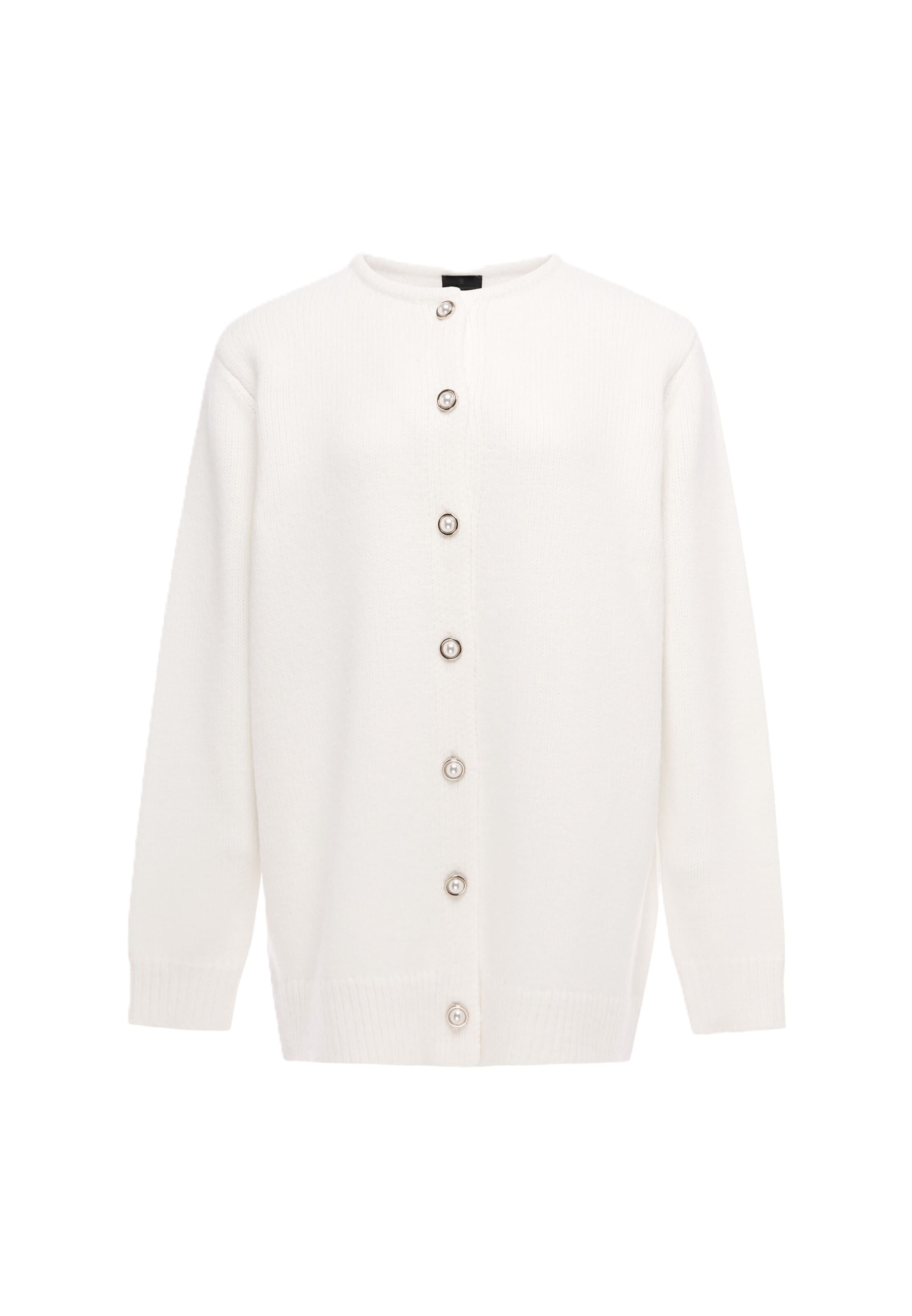 Cardigan 'Classic' DreiMaster Klassik en blanc : devant
