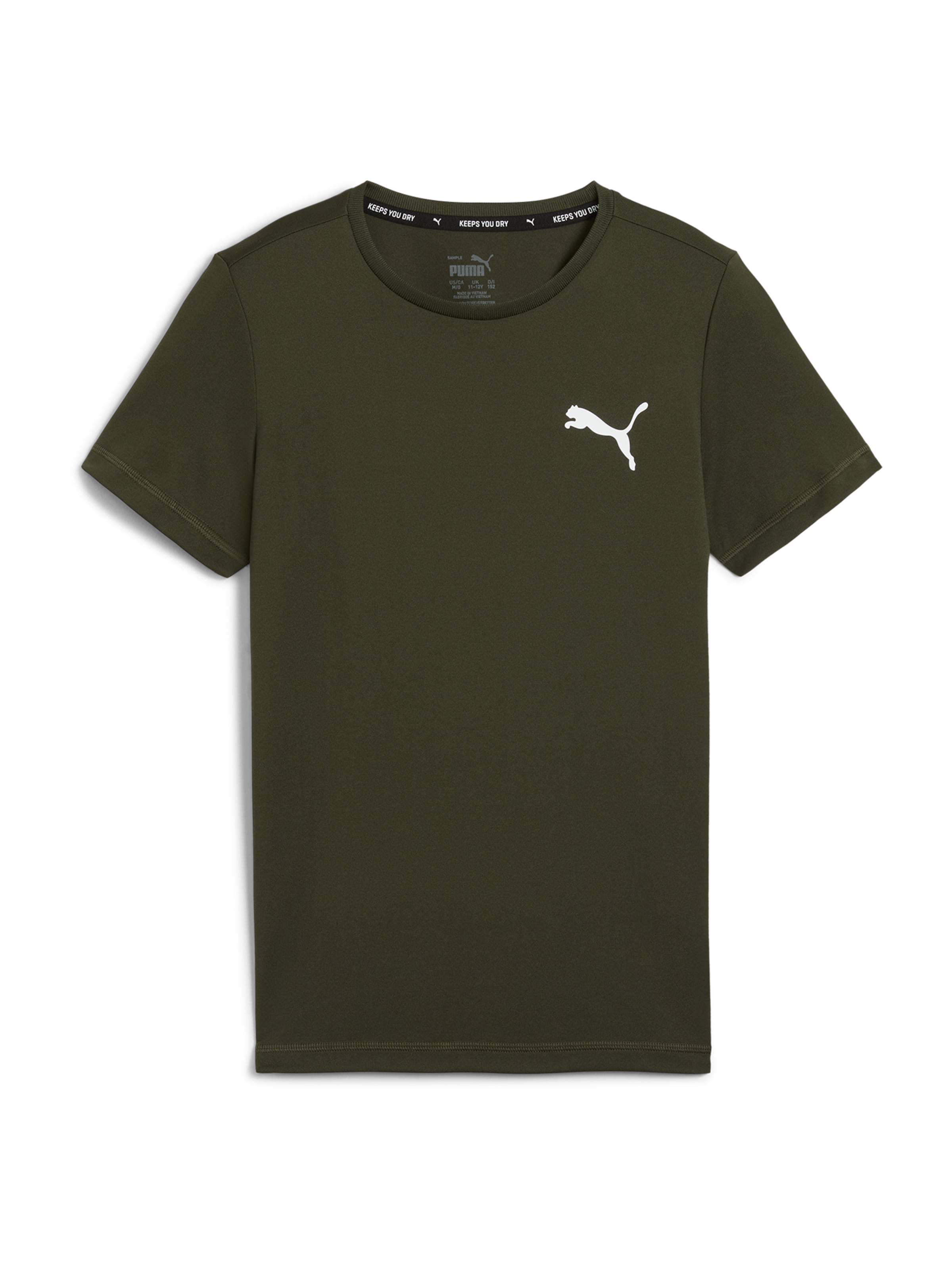 PUMA T-Shirt 'Active' in Grün: Vorderseite