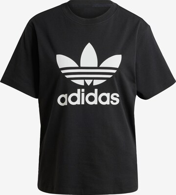 ADIDAS ORIGINALS Μπλουζάκι 'Trefoil' σε μαύρο: μπροστά