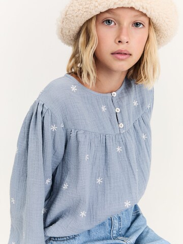 MANGO KIDS Bluse 'MANUELA' in Blau