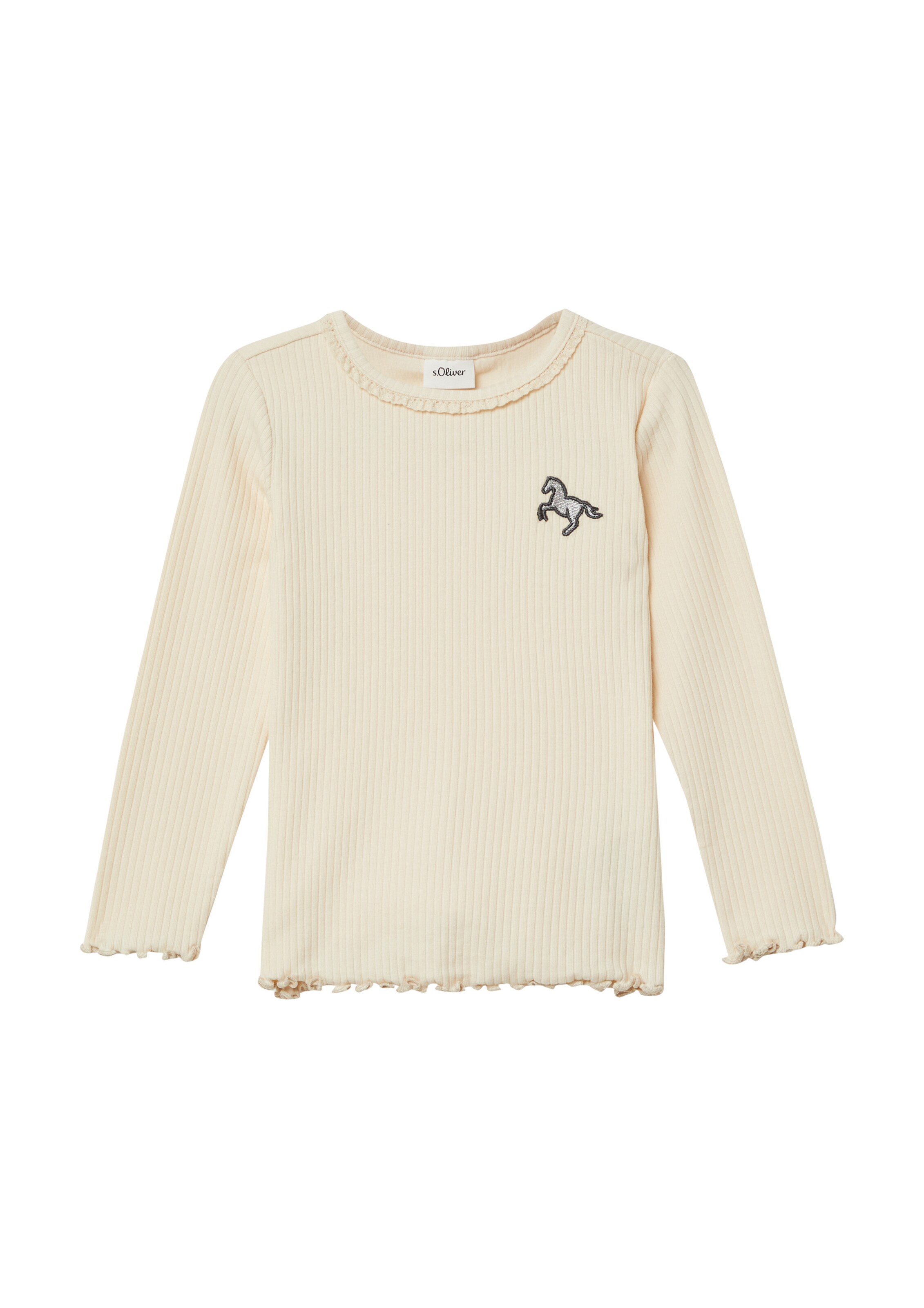 s.Oliver Shirt in Beige: Vorderseite