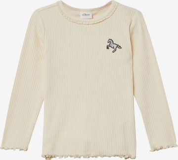 s.Oliver Shirt in Beige: Vorderseite