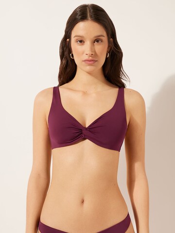 CALZEDONIA Balconette Bikinitop 'Indonesia' in Rot: Vorderseite