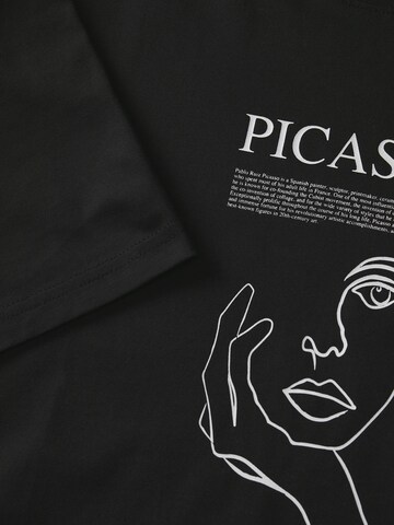 Maglietta 'Picasso' di JACK & JONES in nero