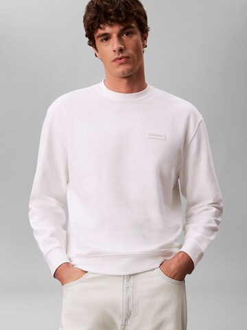 Calvin Klein Jeans Sweatshirt 'Terry' in Wit