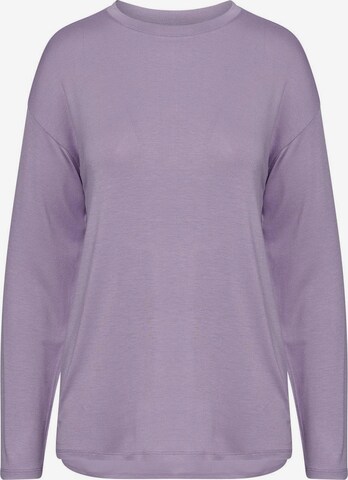 ESSENZA Pajama Shirt in Purple: front