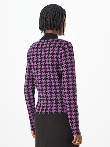 River Island Shirt 'HOUNDSTOOTH' in Lila