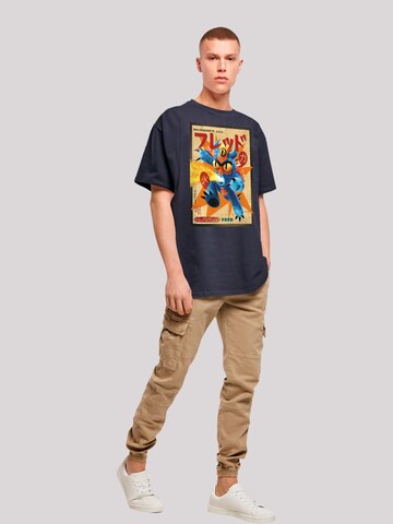 F4NT4STIC Shirt 'Big Hero 6 Fred Newspaper' in Blauw