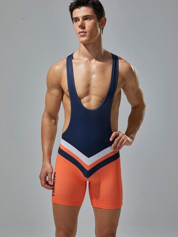 TAUWELL Sportunterhose 'Fitness Wrestling' in Orange: Vorderseite