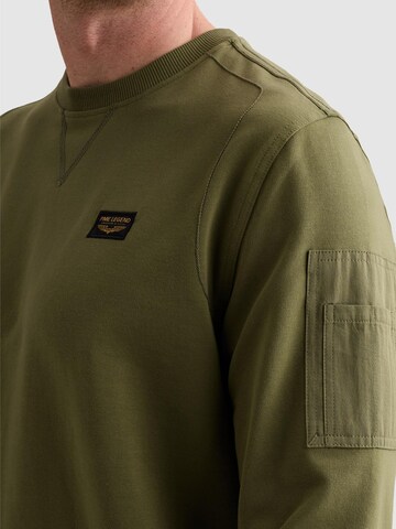 PME Legend Collegepaita 'American Classic sweatshirt with flight pocket' värissä vihreä