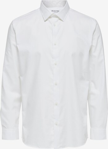 Coupe regular Chemise business 'Ethan' SELECTED HOMME en blanc : devant