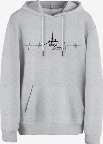 Felpa 'Harzschlag' di Cotton Prime in grigio: frontale