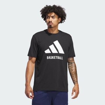 T-Shirt fonctionnel ADIDAS PERFORMANCE en noir : devant