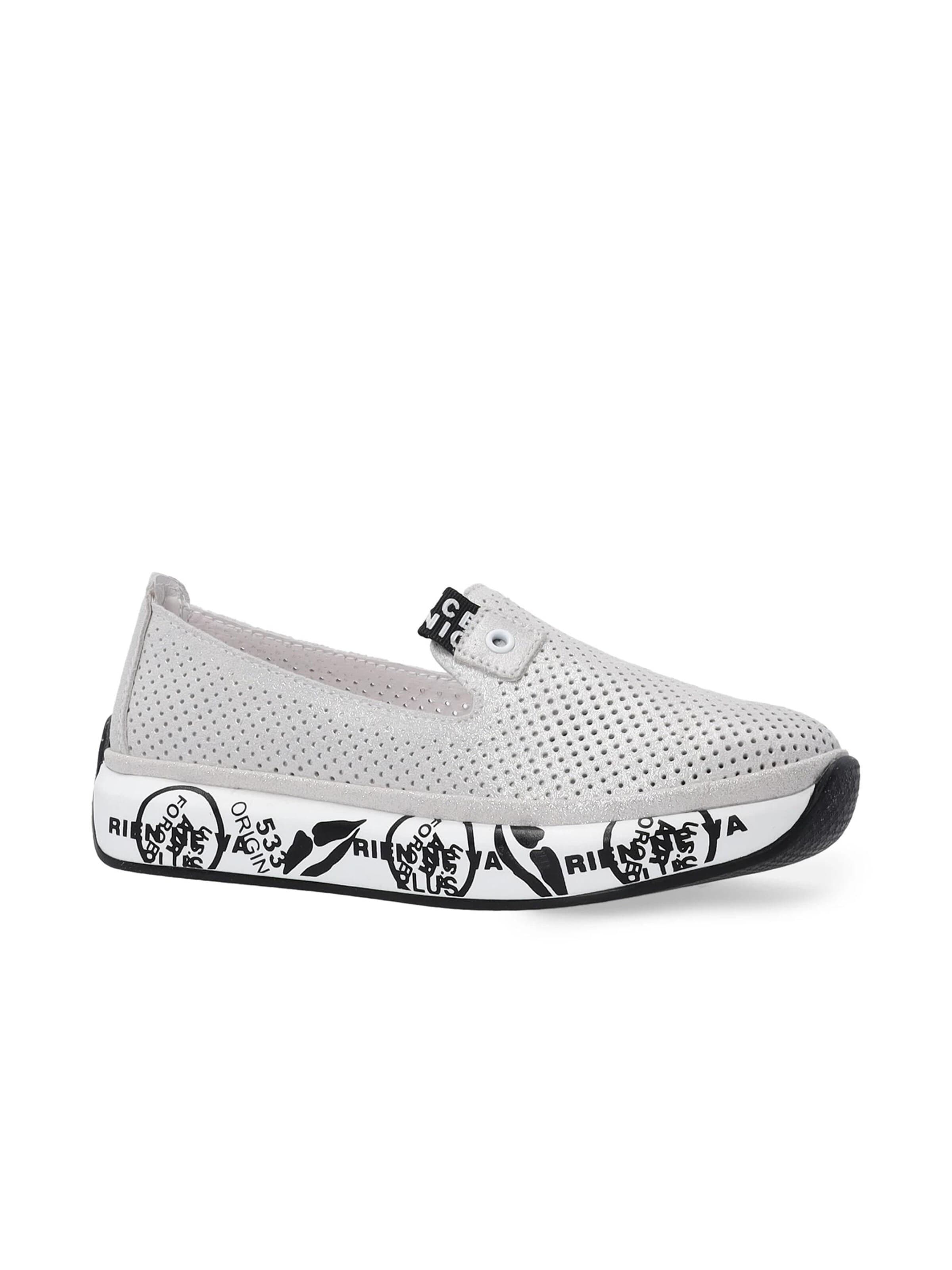 VENEZIA Moccasins in Silver: front