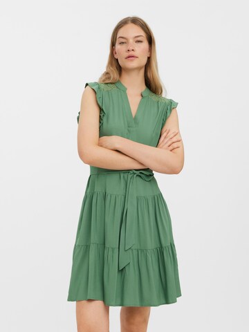 VERO MODA Shirt Dress 'Asta' in Green: front