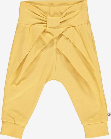 Müsli by GREEN COTTON Zúžený Kalhoty 'Cozy Me' – žlutá: přední strana
