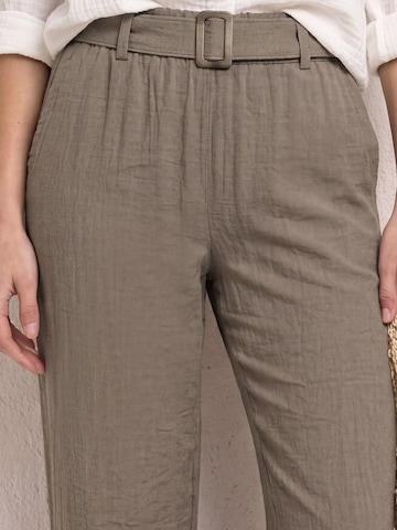 Wide leg Pantaloni de la STREET ONE pe bej