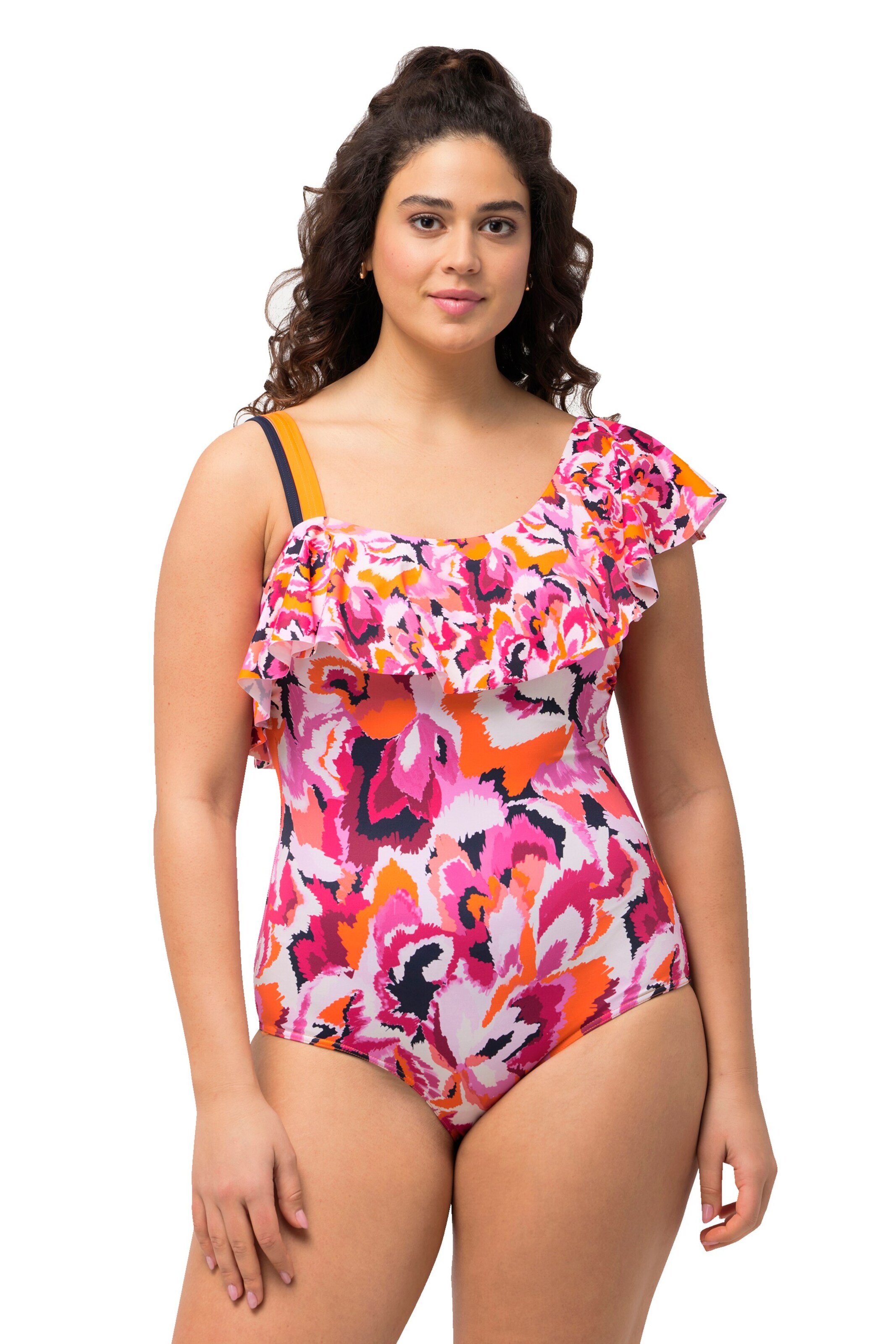 Maillot de bain Ulla Popken en rose : devant