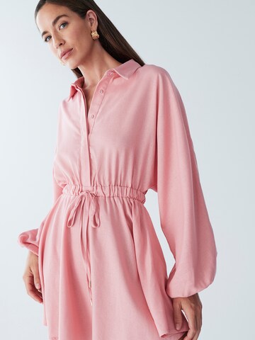 Robe-chemise 'DRIFT LINEN DRESS' BWLDR en rose