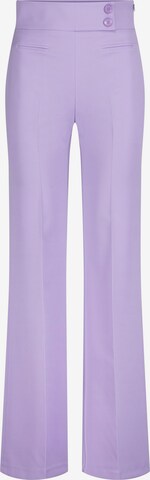 Nicowa Wide leg Pleated Pants 'Coreana' in Purple: front