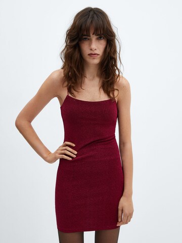 MANGO Šaty 'XLIMA' - Červená: predná strana