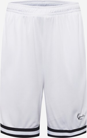 Karl Kani - Loosefit Pantalón en blanco: frente